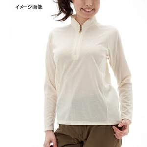ミズノ（MIZUNO） ブレスサーモ・ライトインナー長袖ジップネックシャツ Women's S 04（アイボリー）