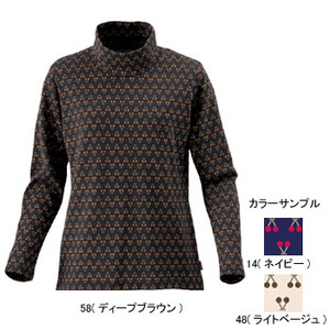ミズノ（MIZUNO） ブレスサーモ・ジャカードハイネックシャツ Women's S 48（ライトベージュ）