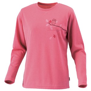 ミズノ（MIZUNO） ブレスサーモ・ライトインナープリント長袖Tシャツ Women's S 65（ローズ）