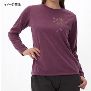 ミズノ（MIZUNO） ブレスサーモ・ライトインナープリント長袖Tシャツ Women's S 66（ワイン）