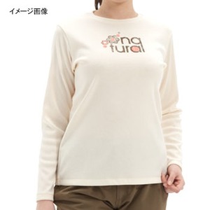 ミズノ（MIZUNO） フライス長袖Tシャツ Women's M 04（アイボリー）