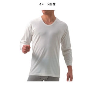 ミズノ（MIZUNO） ファッションインナー MILDラウンドネック長袖シャツ Men's M 01（ホワイト）