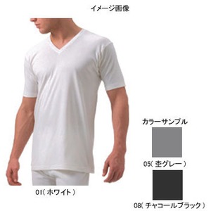 ミズノ（MIZUNO） ファッションインナー MILD Vネック半袖シャツ Men's M 05（杢グレー）