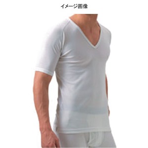ミズノ（MIZUNO） 75CM90401 ファッションインナー Vネック長袖シャツ Men's L 01（ホワイト）
