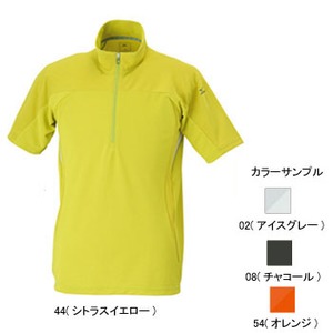 ミズノ（MIZUNO） ドライベクター・ライトメッシュ半袖ジップネックシャツ Men's M 02（アイスグレー）