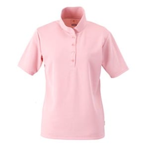 ミズノ（MIZUNO） アイスタッチ・バーズアイ半袖ハイネックシャツ Women's L 64（ピンク）