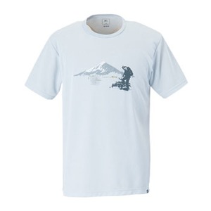 ミズノ（MIZUNO） ドライベクター・プリントTシャツ Men's XL 02（アイスグレー）