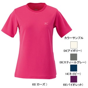 ミズノ（MIZUNO） ドライベクター・ワンポイント半袖Tシャツ Women's L 06（スティールグレー）