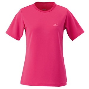 ミズノ（MIZUNO） ドライベクター・ワンポイント半袖Tシャツ Women's M 65（ローズ）