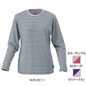 ミズノ（MIZUNO） ドライベクター・ボーダー長袖Tシャツ Women's M 65（ローズ）