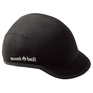 モンベル（montbell） ジオライン・クールメッシュ サイクルキャップ L BK（ブラック）