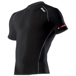 2XU（ツー・タイムズ・ユー） Compression S／S Top Men’s S Black×Black