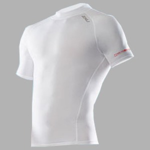 2XU（ツー・タイムズ・ユー） Compression S／S Top Men's M White×White