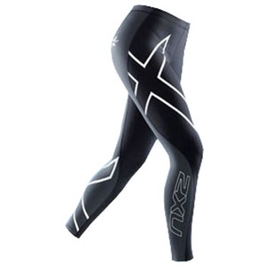 2XU（ツー・タイムズ・ユー） Elite Compression Tights Women's S Black×Steel