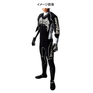 J-FISH プロウェットスーツ Men's XL BLACK×WHITE