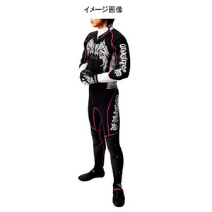 J-FISH プロウェットスーツ Men's L BLACK×PINK