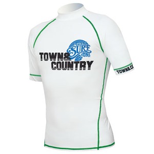 Town&Country（タウンアンドカントリー） メンズ ラッシュガード／半袖 XL WHITE