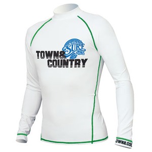 Town&Country（タウンアンドカントリー） メンズ ラッシュガード／長袖 XL WHITE