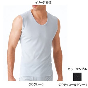 ミズノ（MIZUNO） アイスタッチムーブVネックノースリーブシャツ Men's M 07（チャコールグレー）