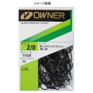 オーナー針 90度 ジグフックファインワイヤー JIG-28 4号