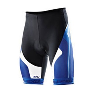 2XU（ツー・タイムズ・ユー） Sublimated Cycle Short Men's XXL Black×Royal Blue