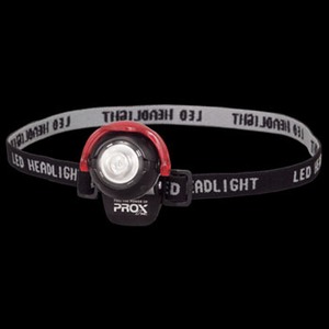 プロックス（PROX） LED クリップ&ヘッドランプ（赤シェード付） 1灯 シルバー×ホワイト