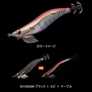 エバーグリーン（EVERGREEN） エギ番長 3.5号 ＃UV0602M ブラック×エビ×マーブル