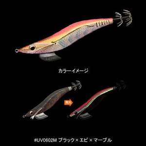 エバーグリーン（EVERGREEN） エギ番長 4.0号 ＃UV0602M ブラック×エビ×マーブル