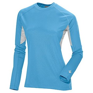 SALOMON（サロモン） TRAIL RUNNER IIW LS TECH Women's L ライトEブルー×ホワイト