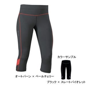 SALOMON（サロモン） TRAIL III 3／4 TIGHT Women's L ブラック×スレートバイオレッド