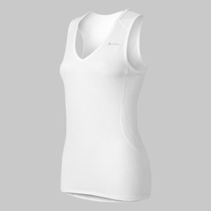 odlo（オドロ） キュービックトレンドタンクVネックシャツ Women's XS ホワイト