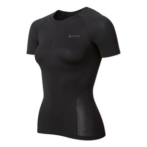 odlo（オドロ） エボリューションクールクルーネックショートスリーブシャツ Women's XS ブラック