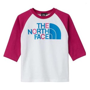 THE NORTH FACE（ザ・ノースフェイス） Raglan Logo Tee Kid’s 140 PP（ポップピンク）