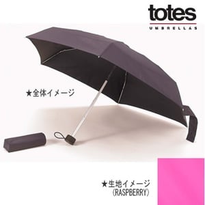 totes（トーツ） ブレラタイニー 親骨の長さ約47cm RASPBERRY