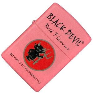 Zippo（ジッポー） ブラックデビルピンクZIPPOレギュラー ローズピンク