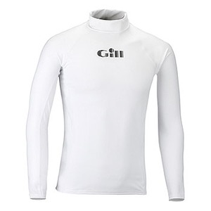 Gill（ギル） UV Rash Vest Long Sleeve M White