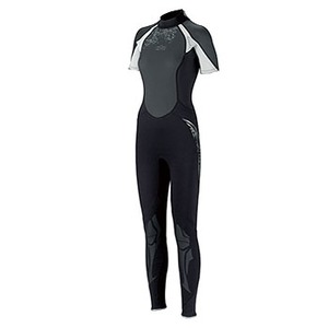 Gill（ギル） Hurakan Short Arm Wetsuit Women's 12 Black×Silver