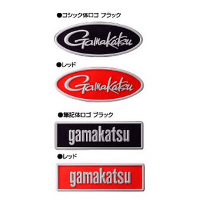 がまかつ（Gamakatsu） シリコンワッペン ブロック体ブラック
