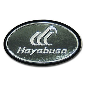 ハヤブサ（Hayabusa） ハヤブサワッペンA2 W90×H56mm ブラック