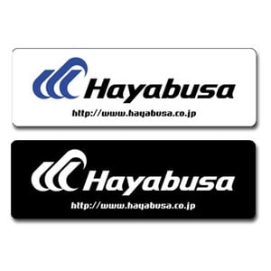 ハヤブサ（Hayabusa） ハヤブサステッカーA W187×H60mm ホワイト