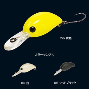 ジップベイツ 鱒屋ベイビーヒッコリー MDR 25mm 105 マットブラック