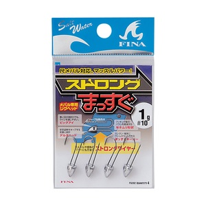 フィナ（FINA） メバル専用ジグヘッド ストロングまっすぐ 1.25g-＃10