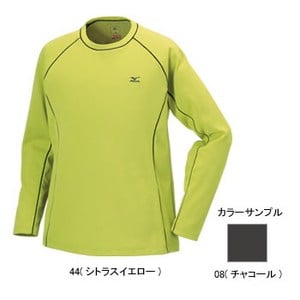 ミズノ（MIZUNO） ブレスサーモ サーマルロフト長袖Tシャツ Men's M 08（チャコール）