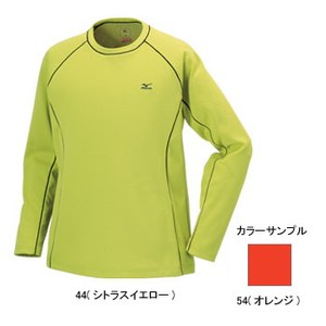 ミズノ（MIZUNO） ブレスサーモ サーマルロフト長袖Tシャツ Men's M 54（オレンジ）