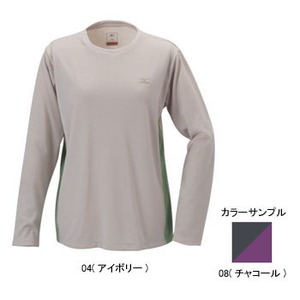 ミズノ（MIZUNO） ブレスサーモ ライトインナー長袖Tシャツ Women's L 08（チャコール）