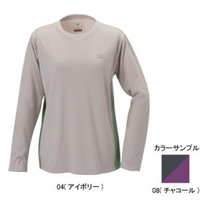 ミズノ（MIZUNO） ブレスサーモ ライトインナー長袖Tシャツ Women's M 08（チャコール）