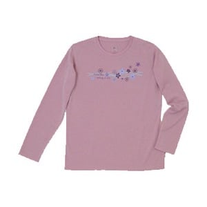 ミズノ（MIZUNO） ブレスサーモ ライトインナープリント長袖Tシャツ Women's L 64（ピンク）