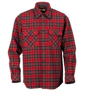 Fox Fire（フォックスファイヤー） ウォッシャブルウール レスリーチェックシャツ Men's M 080（レッド）