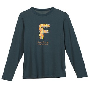 Fox Fire（フォックスファイヤー） トランスウェット（R）イエローリーフTシャツL／S Women's M 046（ネイビー）