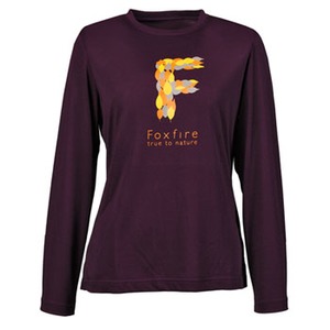 Fox Fire（フォックスファイヤー） トランスウェット（R）イエローリーフTシャツL／S Women's S 093（パープル）